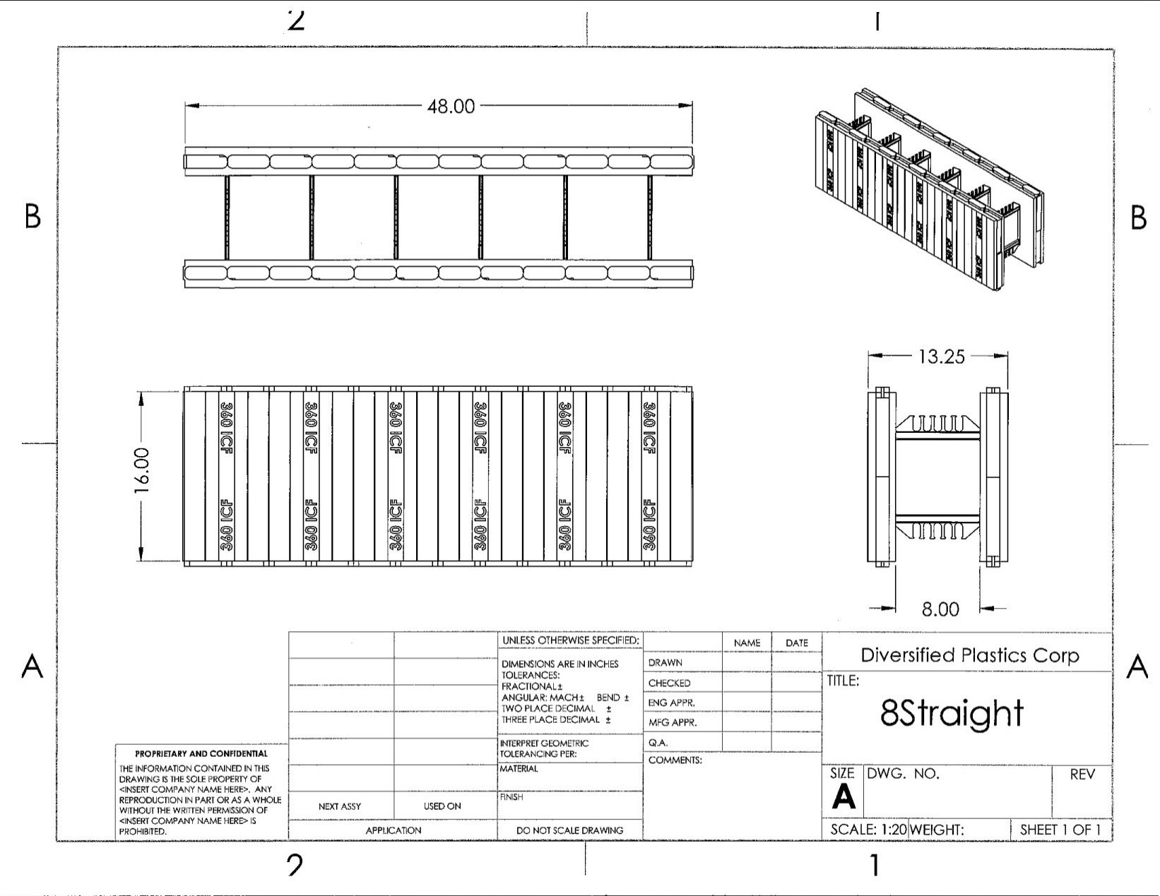 360 ICF Block 360 8-inch Straight