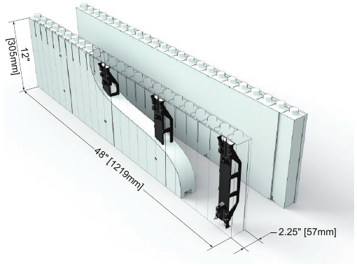 Quad-Lock Regular FS panel pair with fastening strips