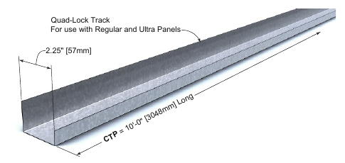 Quad-Lock Regular metal track